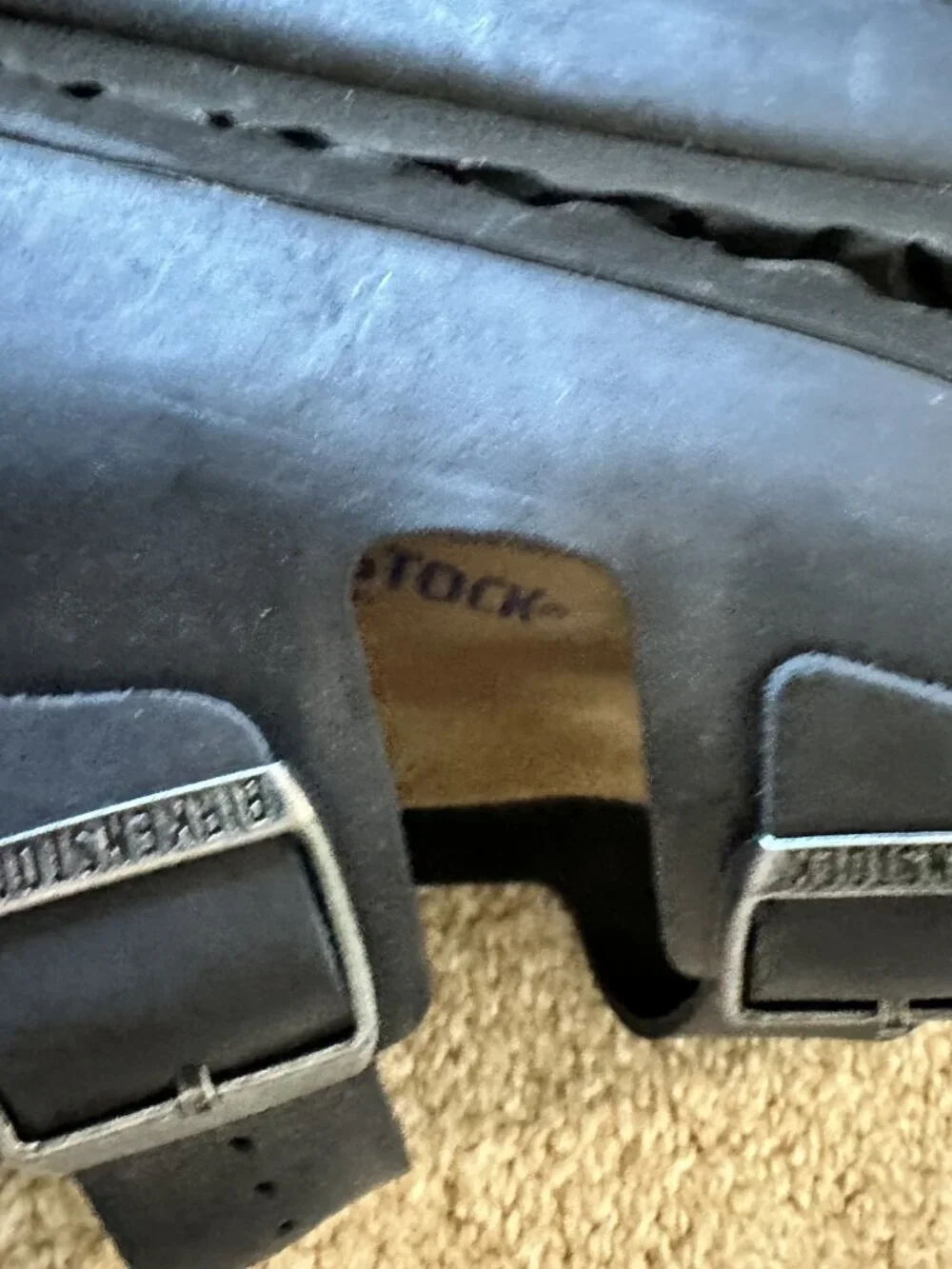 Birkenstock Arizona Black Leather size 45 regular NWOT/no box